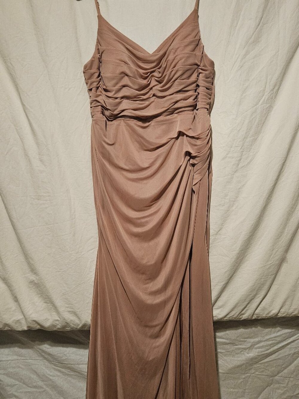 Nude Azazie formal Gown